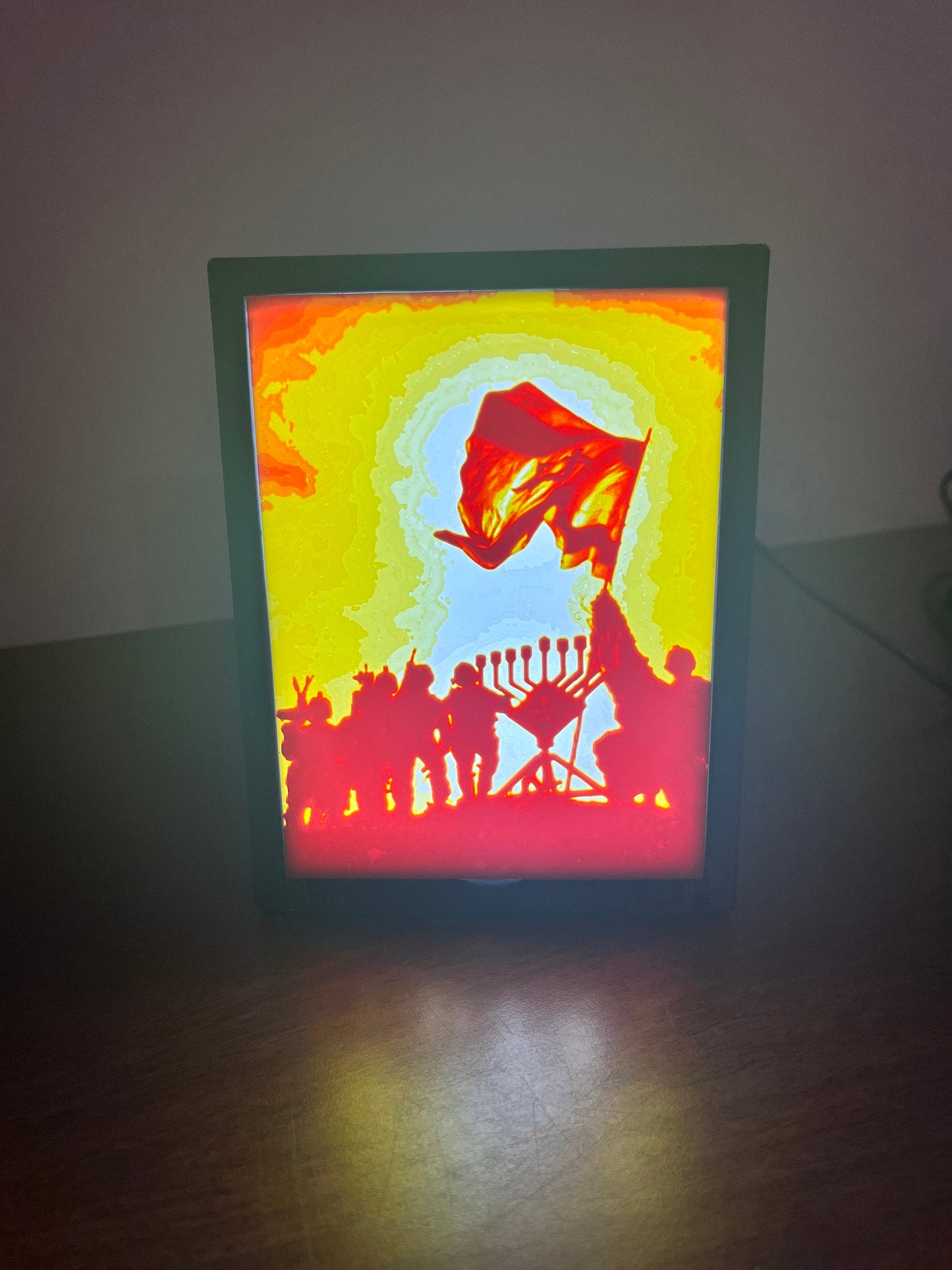 Banish the Darkness - 3D Printed Color Lithophane | באנו חושך לגרש