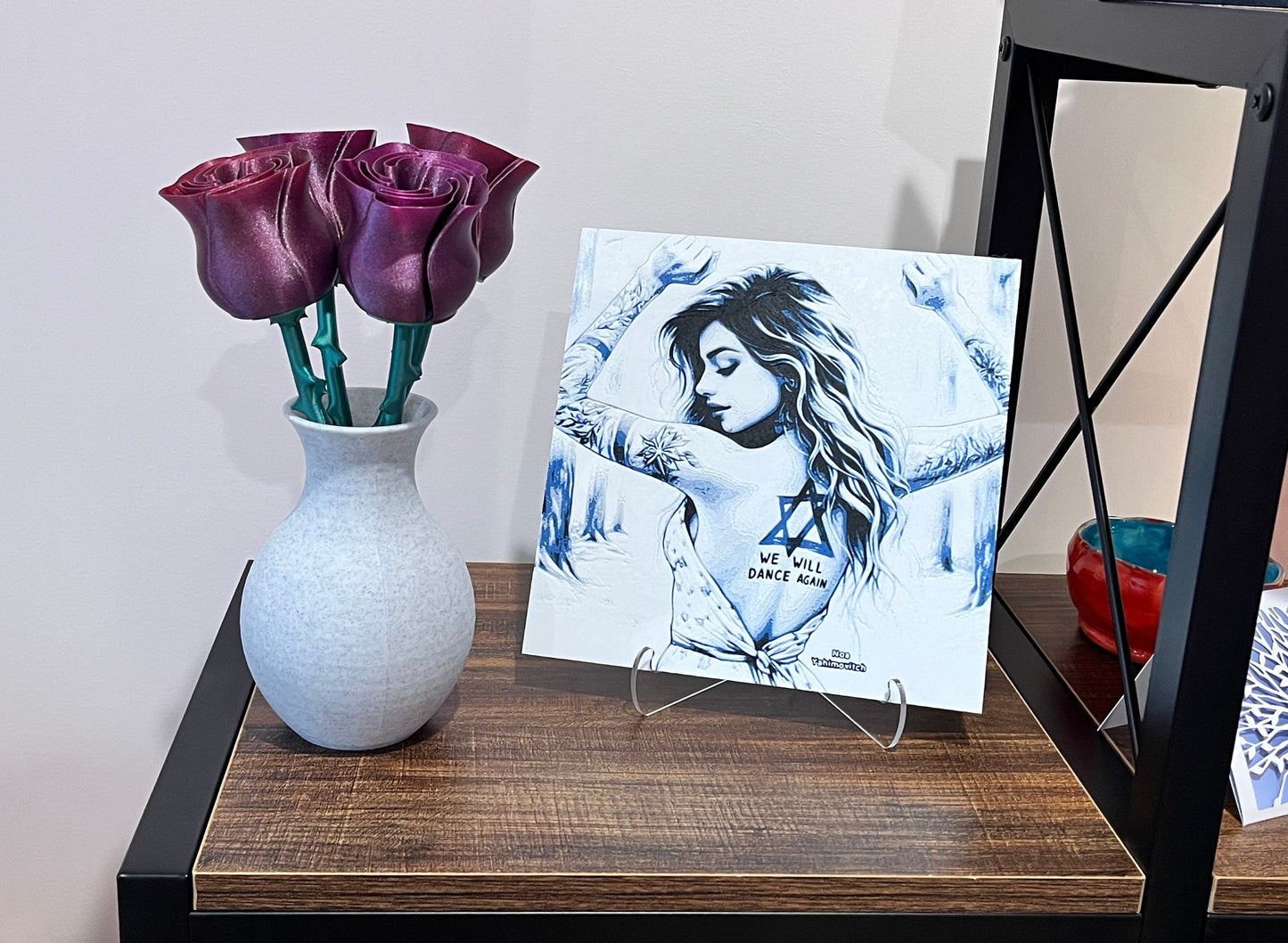 We Will Dance Again - 3D Printed Filament Painting in Support of Israel