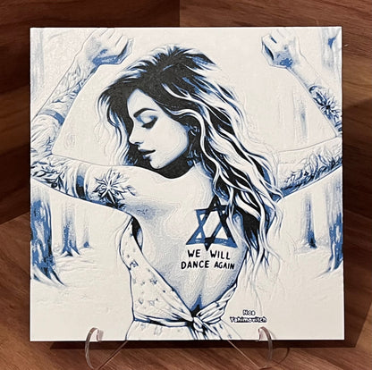 We Will Dance Again - 3D Printed Filament Painting in Support of Israel