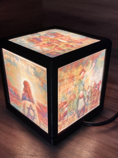 Am Yisrael Chai Light Cube | מנורת עם ישראל חי