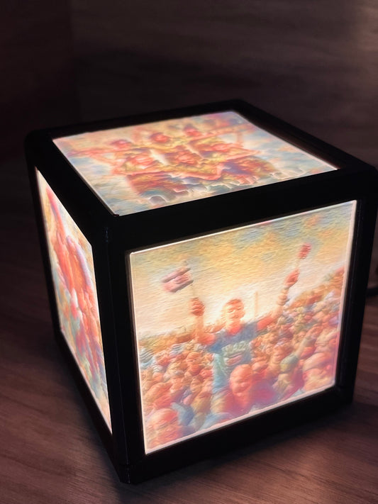 Am Yisrael Chai Light Cube | מנורת עם ישראל חי