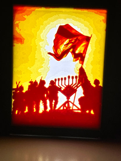 Banish the Darkness - 3D Printed Color Lithophane | באנו חושך לגרש
