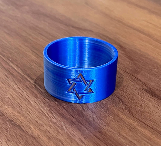 Star of David Napkin Rings - 3D Printed Set of 4