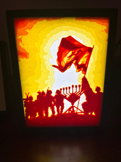 Banish the Darkness - 3D Printed Color Lithophane | באנו חושך לגרש